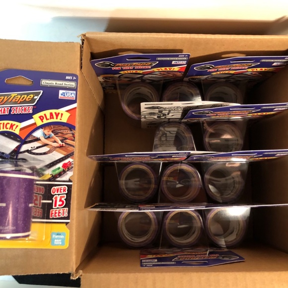 FULL CASE LOT!(12) InRoad Play Tape Purple Road 2" x 15 feet ea. For Hot Wheels - Picture 2 of 11